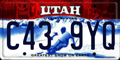 UT license plate C439YQ