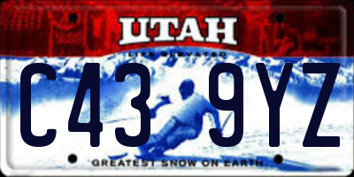 UT license plate C439YZ