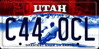 UT license plate C440CL