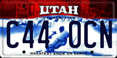 UT license plate C440CN