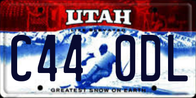 UT license plate C440DL