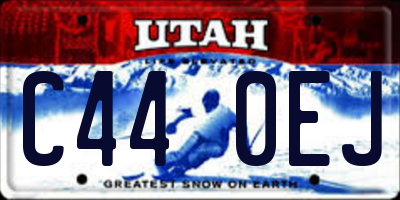 UT license plate C440EJ