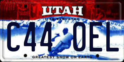 UT license plate C440EL