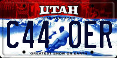 UT license plate C440ER