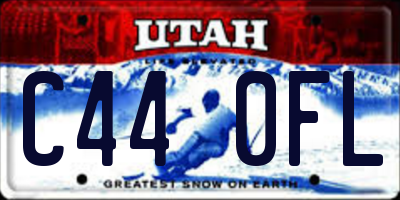 UT license plate C440FL