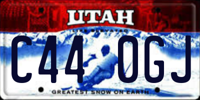 UT license plate C440GJ