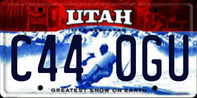 UT license plate C440GU