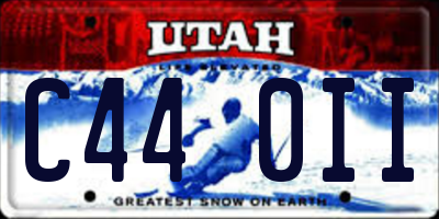 UT license plate C440II
