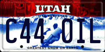UT license plate C440IL