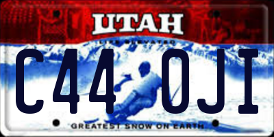 UT license plate C440JI