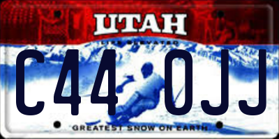 UT license plate C440JJ