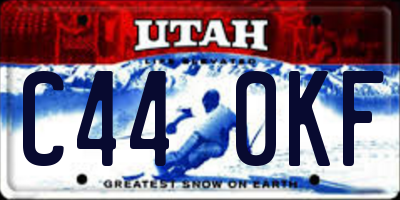 UT license plate C440KF