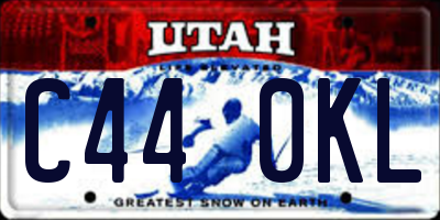 UT license plate C440KL