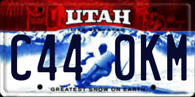 UT license plate C440KM