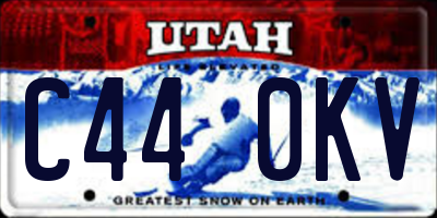 UT license plate C440KV