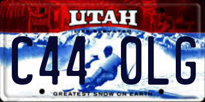 UT license plate C440LG