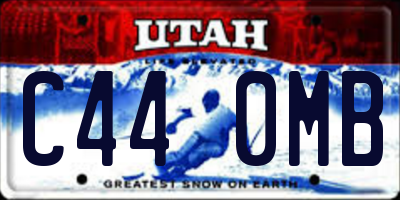 UT license plate C440MB