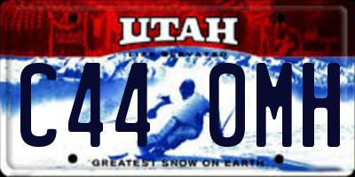 UT license plate C440MH