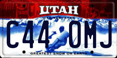 UT license plate C440MJ