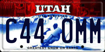 UT license plate C440MM