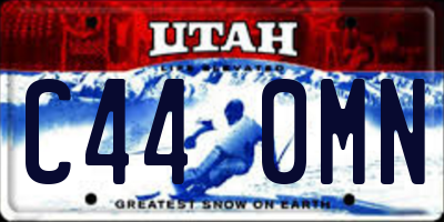 UT license plate C440MN