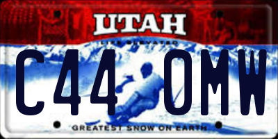 UT license plate C440MW