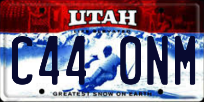 UT license plate C440NM