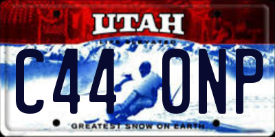 UT license plate C440NP