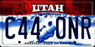 UT license plate C440NR
