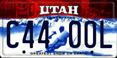 UT license plate C440OL