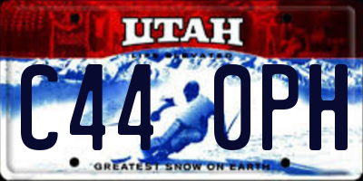 UT license plate C440PH