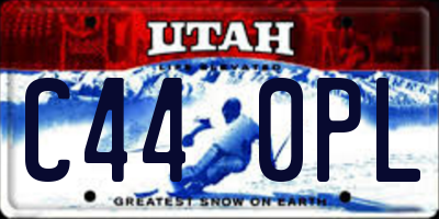 UT license plate C440PL