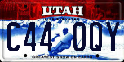 UT license plate C440QY