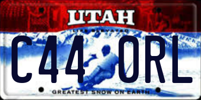 UT license plate C440RL