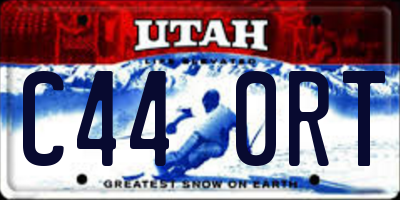 UT license plate C440RT