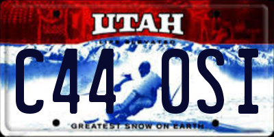 UT license plate C440SI