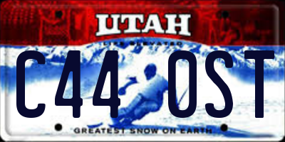 UT license plate C440ST