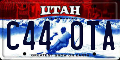 UT license plate C440TA