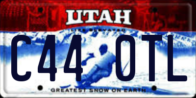 UT license plate C440TL