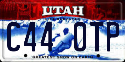 UT license plate C440TP