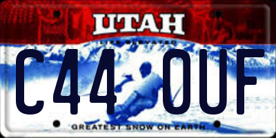 UT license plate C440UF