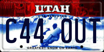 UT license plate C440UT
