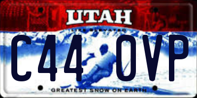 UT license plate C440VP