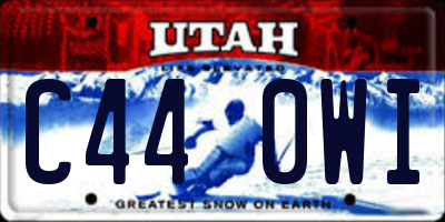 UT license plate C440WI