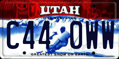 UT license plate C440WW