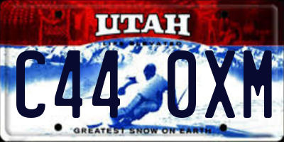 UT license plate C440XM