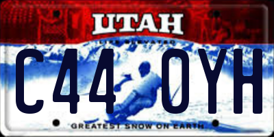UT license plate C440YH