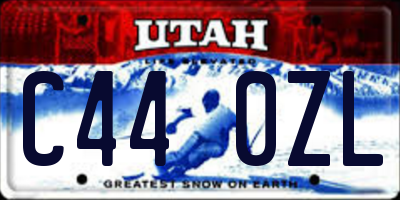 UT license plate C440ZL