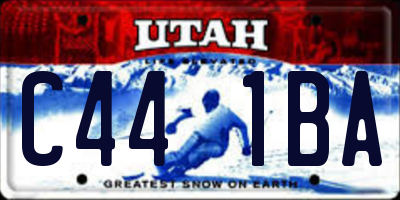 UT license plate C441BA
