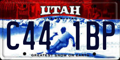 UT license plate C441BP